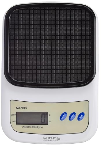 Image of Portable Digital Weight Scale for food with Back-Light LCD Display & High-Precision Sensors | Food Weighing Machine for Kitchen 10kg kitchen weighing machine (Black)
