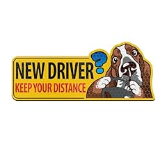 New Driver Keep Your Distance Basset Hound Dog