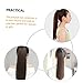 HAKIDZEL Long Straight Hair Wig Wigs Long Ponytails Hair Ponytail Extension Accessories for Women Extensions Fake Extension High Temperature Wire Black