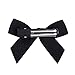 DEEKA 2 Pack Hair Clip Hair Bows Fringe Clip for Little Girls - Solid Navy Blue