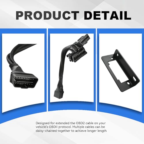 Cable OBD2 conector Y de 30 cm para mantener GPS y diagnosis conectados 5