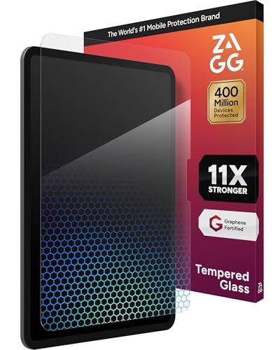 ZAGG XTR4 Screen Protector for iPad Pro 13" (M5)/ Pro 13" (M4) - 11X Stronger Tempered Glass, Blue Light Filter, Anti-Reflective, Ultra Smooth, Easy Install, Recycled Materials