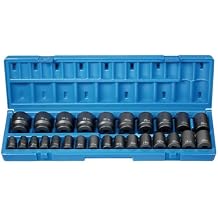 Grey Pneumatic 1726M 1/2" Drive 26-Piece 12-Point Standard Length Metric Socket Set