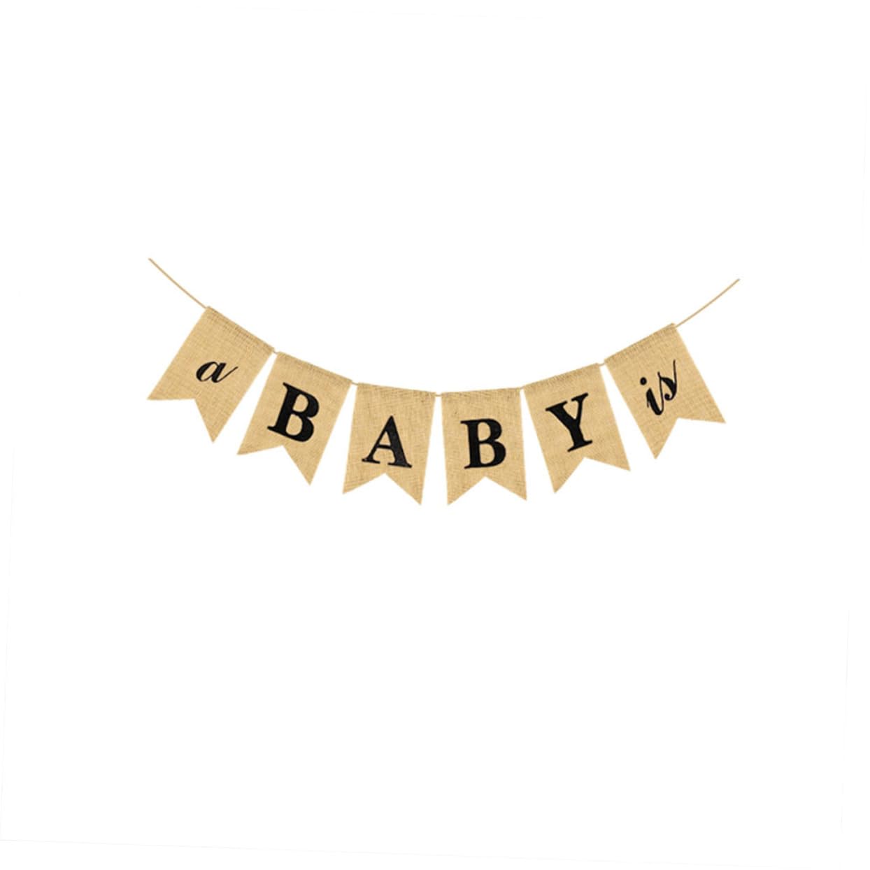ifundom 3st Geburtstag Sackleinen-banner Flaggenbanner Diy Sackleinen-banner Hochstuhl-banner Zum Ersten Geburtstag Banner-flaggen- Buchstabe Ein Ornament Latte-kunst Baby Der Is