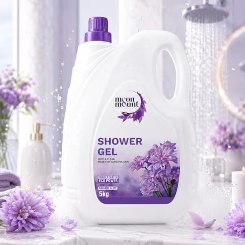 Image of Moon and Mount Shower Gel 5kg - Coconut & Argan, Radiant Glow Body Wash for Luminous Skin, Paraben-Free -