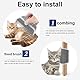 Katzen Bürste,Massage Ecke Katze Bürste,Grooming Brush Katze,Katzenbürste Wand Ecke,Katzenbürste mit Katzenminze,Katze Self Groomer,Self Groomer Katze,Katzen Massage und Haarentfernung,Grau