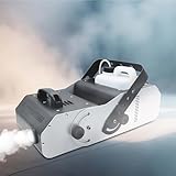 QFGain Automatische Nebelmaschine Mit SprüHfunktion – Mit Kabelloser Fernbedienung, 512-Kanal-Steuerung, Kabelgebunden, 2500 Cfm Leistung, 3-Liter-Tank, Verstellbarer SprüHwinkel