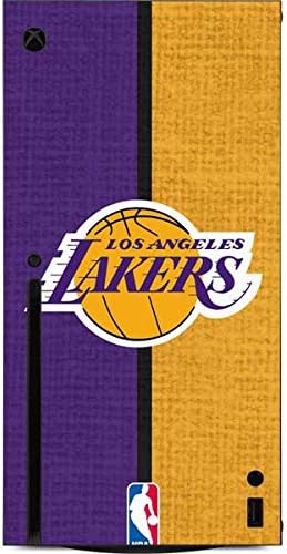 Skinit Decal Gaming Skin Compatible with Xbox Series X Console - Officially Licensed NBA Los Angeles Lakers Canvas Design