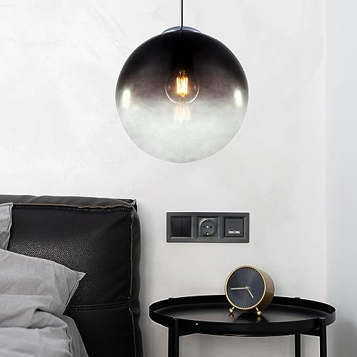 Lámpara sala cristal humo tipo luminaria de techo péndulo GLOBO 15863 2