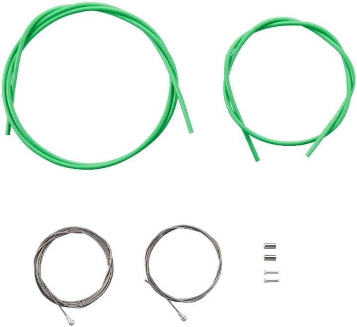 Shimano Dura-Ace Road Brake Cable Set with PTFE Coated Inner Wire, Green