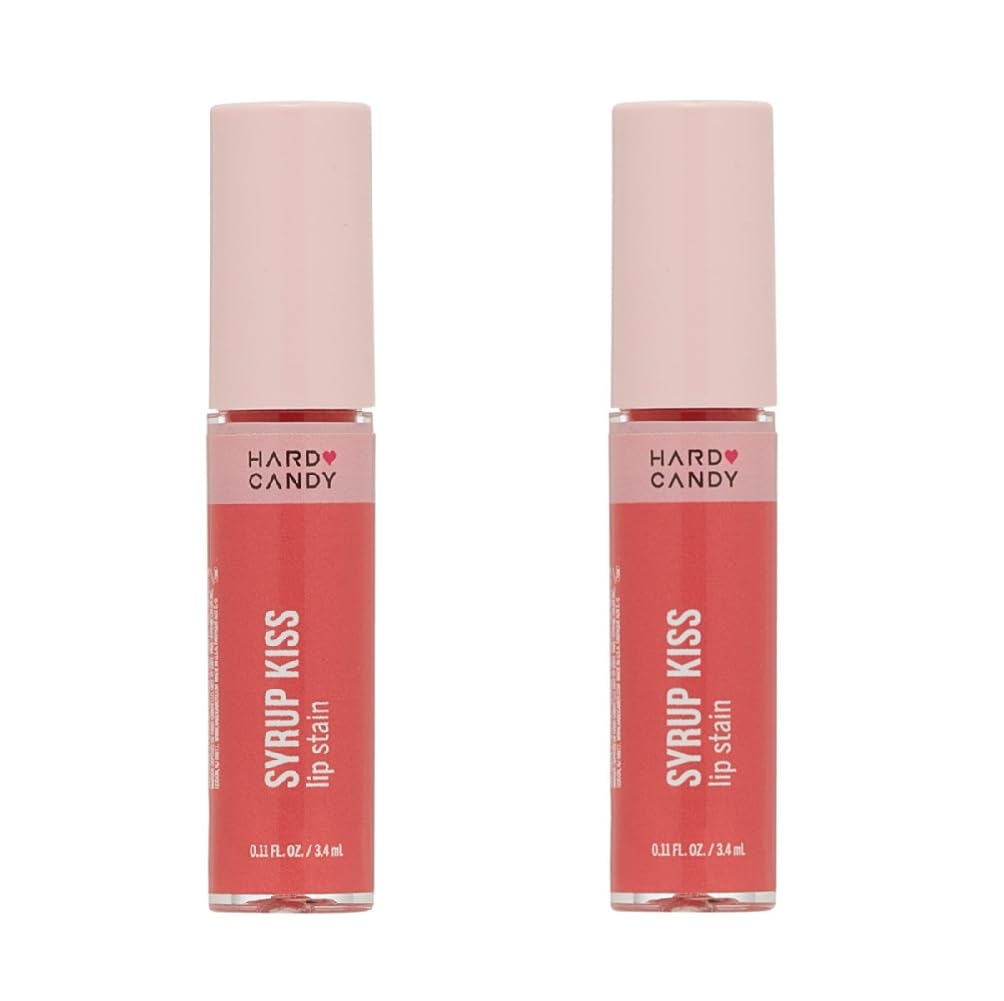 Amazon.com : Hard Candy Pack of 2 Syrup Kiss Lip Stain, Peach