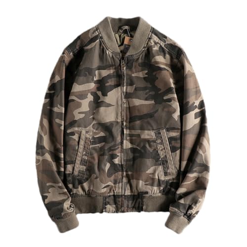 Chaqueta bomber para hombre cazadora casual de entretiempo con cremallera y cuello béisbol slim fit