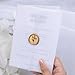 UNIQOOO Wax Seal Stickers - Baby‘s Breath Wedding Invitation Envelope Seal Stickers, Botanical 50 Pcs Self- Adhesive Antique Gold Stickers, Perfect for Invitation, Gift Wrapping, Crafts (Antique Gold)