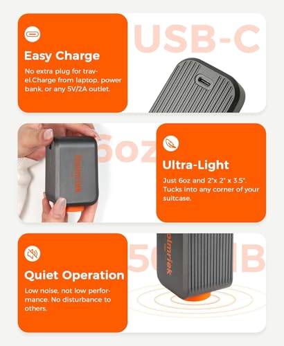 Image of 12pcs Vacuum Seal Bags for Clothing Travel, Cordless Pump, Carry-on Size Compression Packing Bags, 4000Pa Suction & 2000mAh Battery, Vacuum Storage Bags for Clothes, Luggage, Suitcase, Space Saver