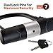 Bike U Lock Heavy Duty with 4ft Flex Bicycle Chain Cable + Mounting Holder + 2X U-Lock Keys