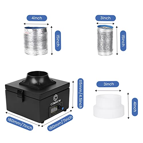 Comgrow Mangueira 2 em 1 absorvente de fumaça, sucção forte, purificação em 3 estágios para soldagem