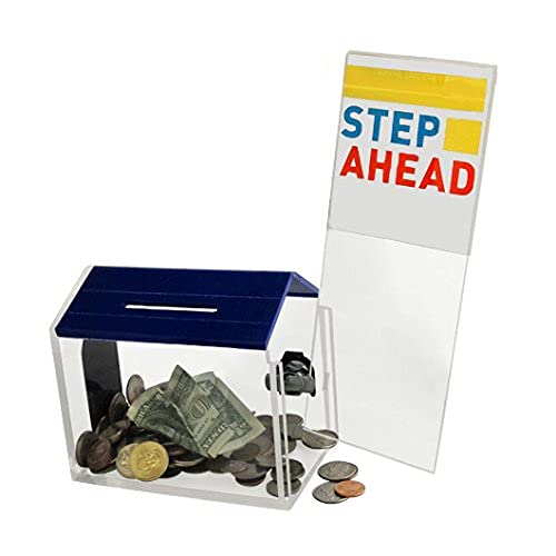 Dog House shelter shaped charity coin collection money piggy bank ballot box animal house suggestion and fundraising box with Cam-lock and 2 Keys (Black) - Thumbnail 5