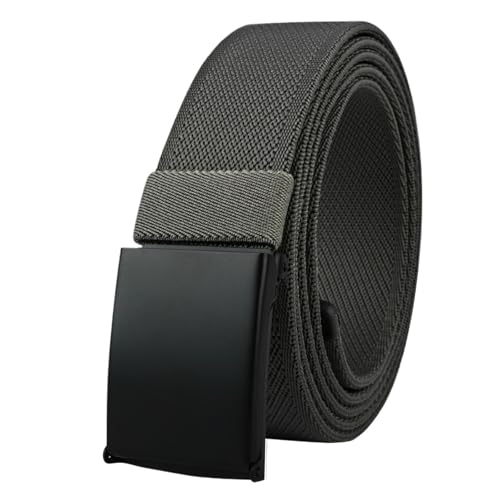 Men Belts Plus Size Big and Tall 100cm To 180cm 39''-71'' Long Stretch Nylon Web Waistband Black Blue Gray