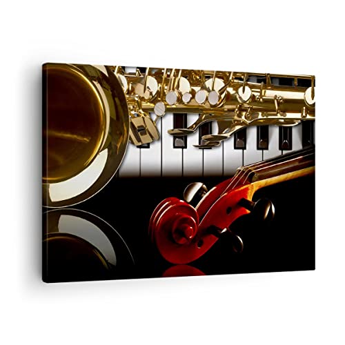 Tableau touches de piano 70x50cm pour habiller un mur vide avec elegance