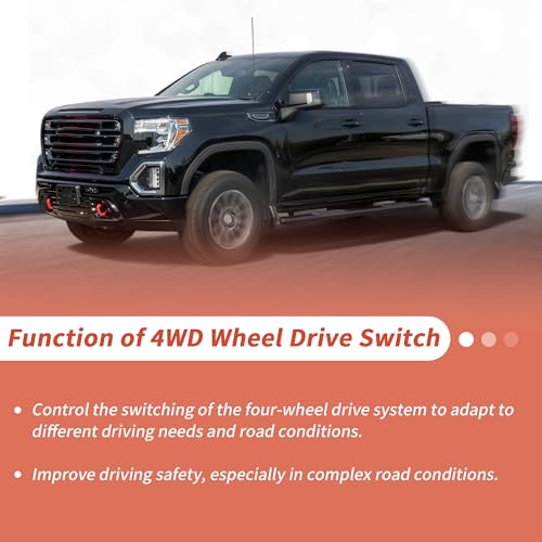SWITCHRISE 4WD Verteilergetriebe Schalter für Chevrolet Silverado 1500 2008-2013 4x4 Allrad Schalter für Chevrolet Silverado 2500 HD 3500 HD 2008-2014 Nr.15913725/20972859