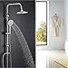 Produktbild Duschset Regendusche Duschkopf Duscharmatur Duschstange Duschsystem Brause Chrom-mit integrierter Kopfbrause Handbrause Brauseset Duschsäule