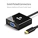 biaze USB C to VGA Adapter, Plug‑and‑Play Type C to VGA Converter for Phone, Laptops & PC – 1080p@60Hz Video Output to TV/Projector