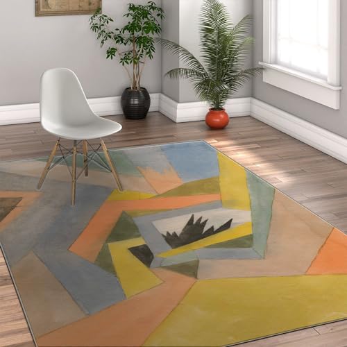 Tapis Paul Klee facile à nettoyer et anti-perte pour salon - 4
