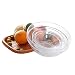 BIN Acrílico Transparente Redondo Vegetal y Fruta Postre Ensalada de Ensalada Anti-caída vajilla Vegetal y Placa de Fruta Cuenco de Agua de azúcar Juego de 4