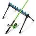 kowaku Fishing Rod Holder Pole Holder Portable Ground Tackle Tool,Adjustable,Fishing Accessories 2 Section Telescopic Display Rack, 8 Holes