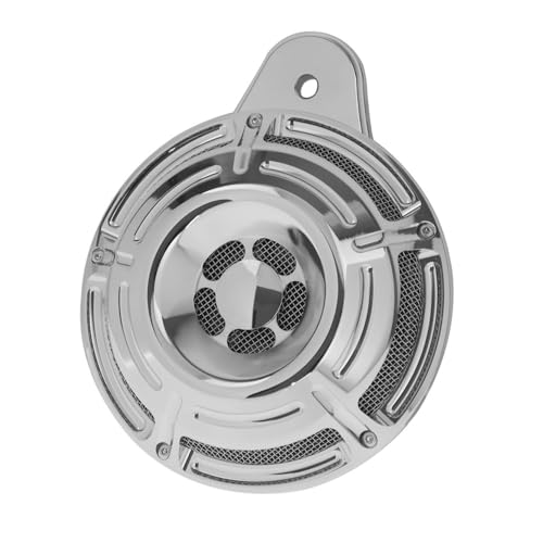 Cubierta de parlante para manubrio de motocicleta aluminio cromado miniatura 5