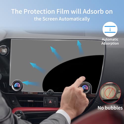 APKPKPKU HD New for Lexus 2026 NX 350h Standard Screen Protector for 2025 2026 Lexus NX 450h AWD/Premium 14 Inch Navigation Tempered Glass 9H Anti-Scratch for 2026 Lexus NX 350 Interior Accessories by APKPKPKU - Used condition - Image 3
