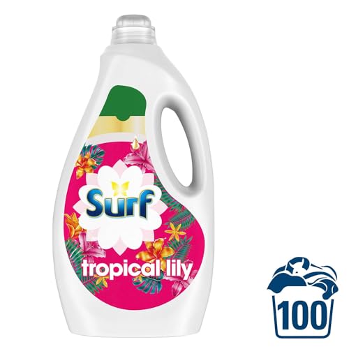 Surf Concentrated Liquid Detergent Long-Lasting Fragrance Brilliantly Clean and Made with Natural Essential Oil Tropical Lily Mega Pack 2.7 Litre, 100 Washes (Buy 4) - Image 6