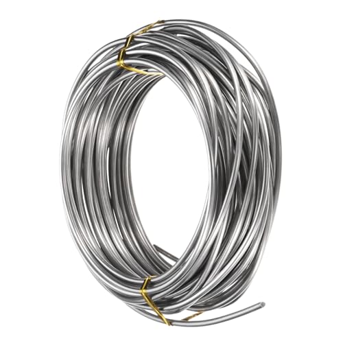 M METERXITY 10 Gauge Stainless Steel Craft Wire, 2.5mm 10m Bendable Floral Snare Wire for Jewelry Making/Sculpting/Armature Crafting/Floral Bonsai/DIY Crafts