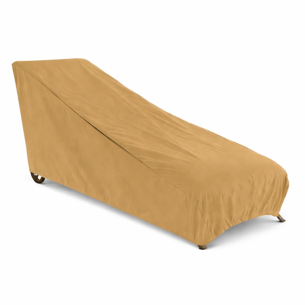 HBCOLLECTION Deluxe Polyestere Copri Telo di copertura per sdraio, lettino da giardino 175cm marrone