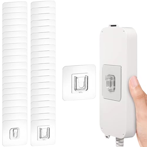 Double Sided Adhesive Wall Hooks - 20 Pack