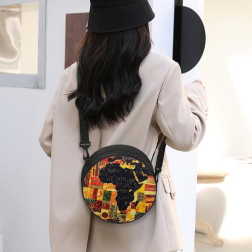 Image of Women Novelty Round Clock Shape Zippered Clock Purses for Women Tote Handbag Shoulder Bag, Gift for Mom Girlfriend