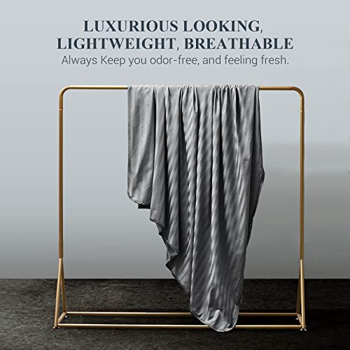 Elegear Revolutionary Cooling Blanket King, Absorbs Heat To Keep Body Cool For Night Sweats, Double Sided Arc-Chill Cooling Fiber Q-Max>0.5, Lightweight Summer Cold Blankets For Sleeping 90“ X 108” #TOP5