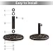 Yaheetech 22lbs Heavy Duty Round Antiqued Umbrella Base All Weather Umbrella Stand for Outoor Patio - Bronze