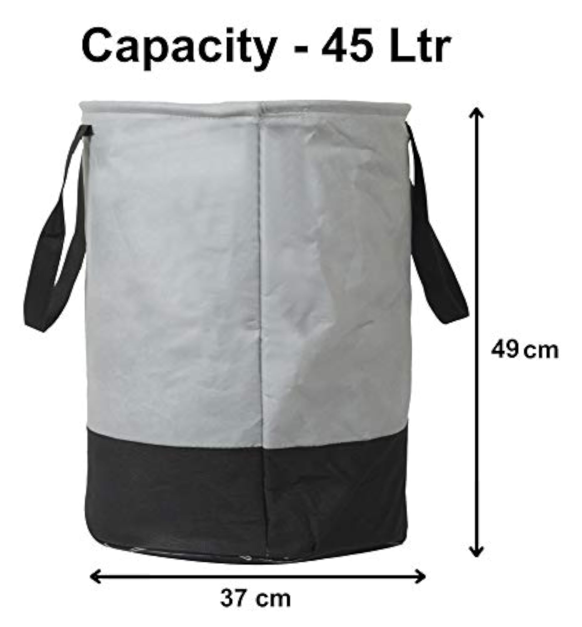 Heart Home Waterproof Round Non-Woven Laundry Bag