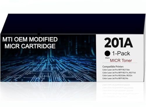 Cartouche MTI 201A MICR magnétique : évitez les rejets bancaires sur LaserJet M277n