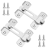 🔩 Hochwertiges Material: Der Türriegelsatz ist aus hochwertigem Edelstahl gefertigt,kompakt und empfindlich,langlebig und nicht leicht verformbar. Die Oberfläche ist vakuumgezogen, korrosionsbeständig, rostfrei und langlebiger.