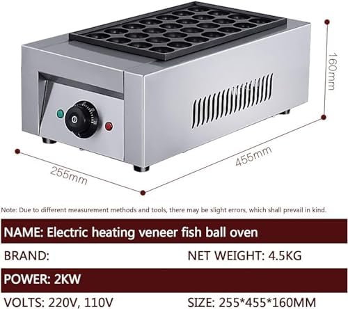 Octopus Ball Making Machine, Easily Makes Delicious Octopus Balls; a Multi-functional Snack Machine for Home and Commercial Use.