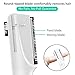 Funstant Eyebrow Trimmer for Women, Precision Facial Hair Trimmer for Chin, Lips, Neck, Upper Lip & Cheeks, Battery Operated Dual-Blade Groomer with Comb Attachment, Painless Portable Electric Shaper