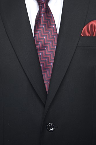 Image of FAVOROSKI Designer Men's Slim Fit Notched Lapel Single Breasted Solid Blazer