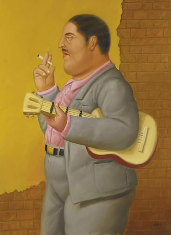 Affiche Fernando Botero abstrait peinture toile de qualite superieure 60x90cm