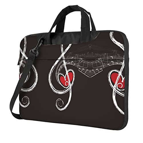 Sac ordinateur 15,6 pouces robuste à symboles musicaux pour protéger votre pc portable