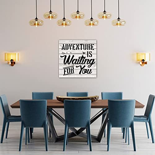 Plaque murale aventure en bois pour une deco de cheminee chaleureuse - 5
