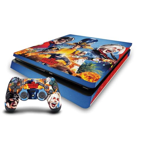 Skin PS4 Slim The Suicide Squad autocollant console et manette vinyle