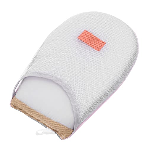 MUCKLILY Portable Handheld Garment Steamer Mitt Ironing Glove for Clothes Lightweight and Compact Design for Travel and Home Use Grey