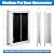 Qeelko Aluminum Pet Door with Panels,Durable Dog Door with Automatic Closing Magnetic Flaps, Slide-in Panel & 4 Security Locks, Ideal for Interior and Exterior Doors, Screen and Wall, Medium, Sliver
